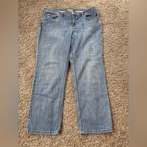 Jones New York Light Blue Stretch fit Straight Leg Jeans